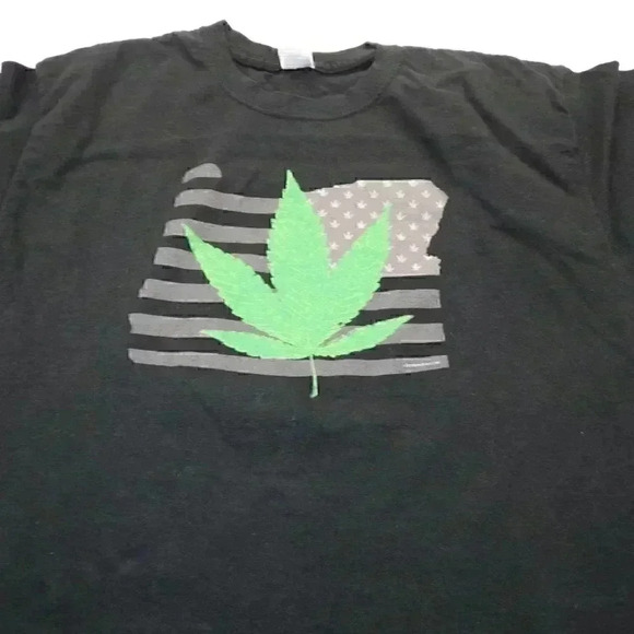 🐢Unisex Lg Oregon Legalize It Graphic T-Shirt - Picture 1 of 6